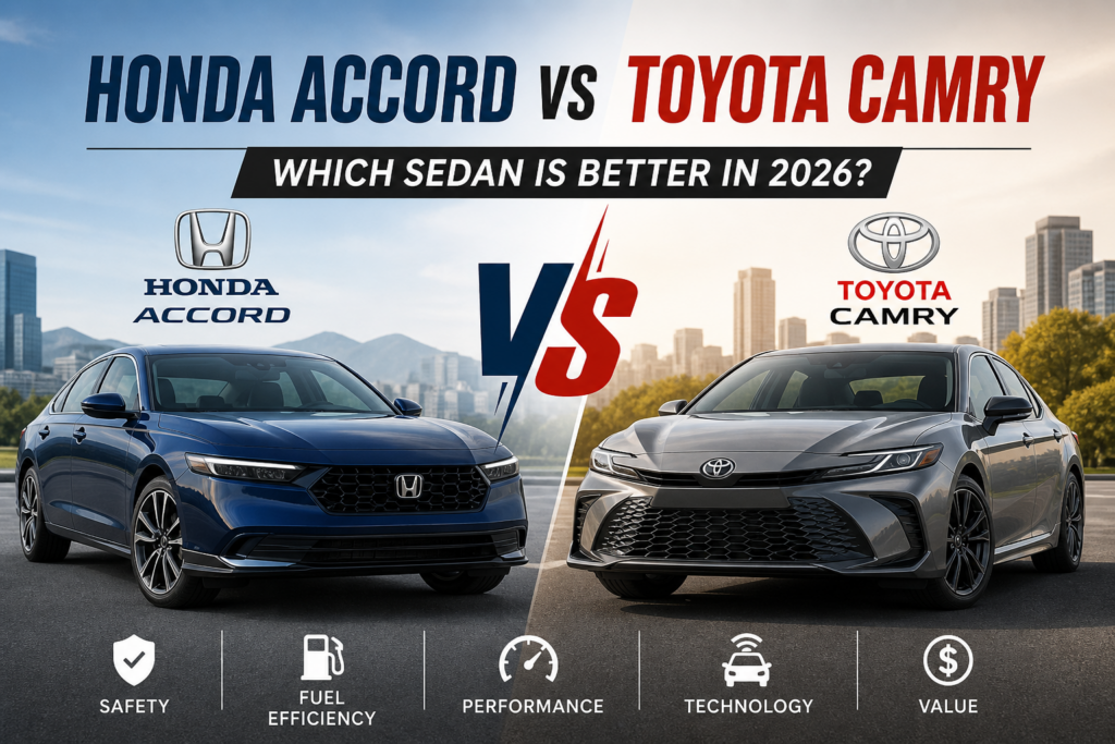 Honda Accord vs Toyota Camry: Which Sedan Is Better in 2026?