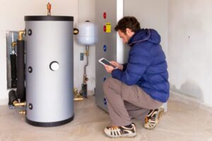 hot water tank install