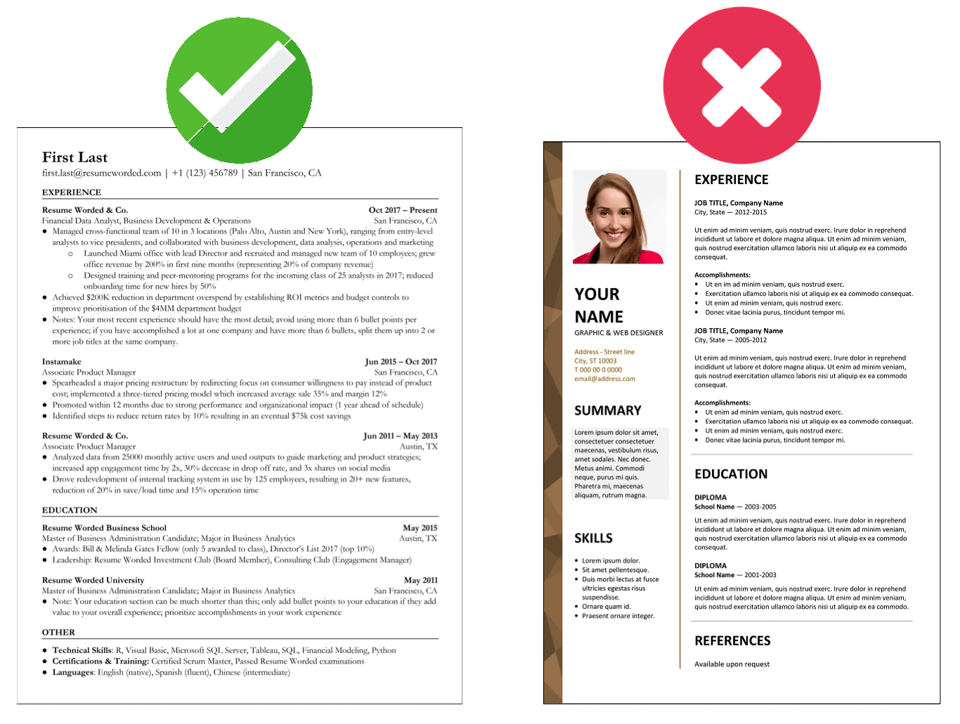 ats friendly cv template