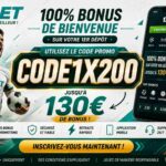 Code promo d'inscription 1xBet 2027 : CODE1X200 – Offre de bienvenue code promo pour 1xbet